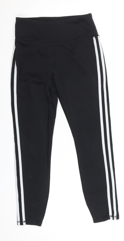 Womens UK Size S Gaiam Slim Fit Ankle Black Leggings