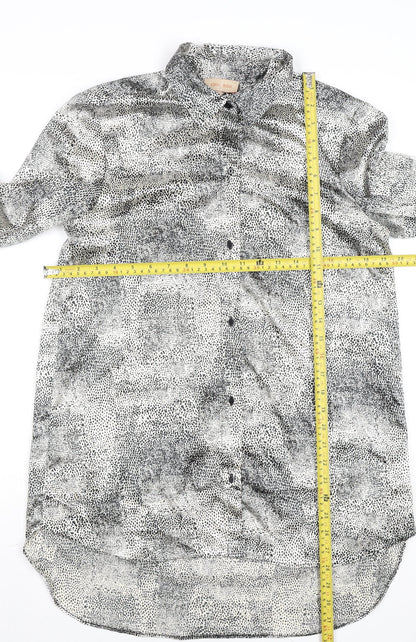 Womens UK Size 14 Eden & Rose Black Basic Button-Up