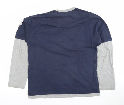 MLB Sports Men's Blue XL Long Sleeve New York Yankees T-Shirt