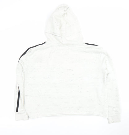 Womens UK Size M Hollis White Pullover Hoodie