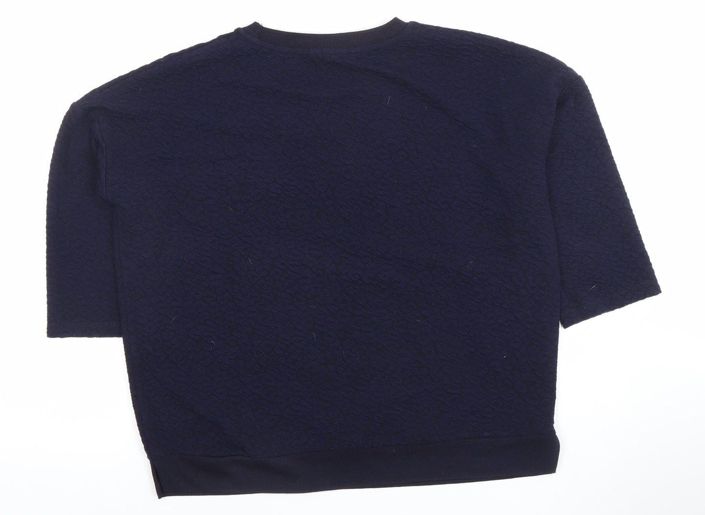 Womens UK Size S Dunnes Blue Jersey T-Shirt