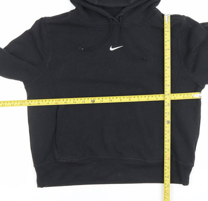 Nike Womens Black Small Pullover Hoodie with Reflective Logo