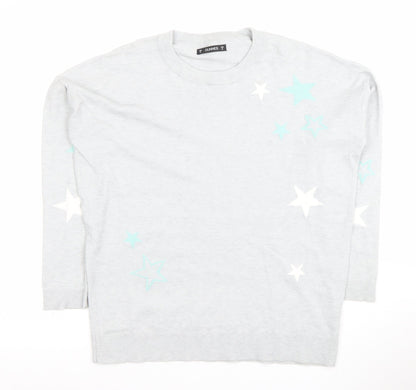 Womens UK Size M Dunnes Grey Pullover Jumper