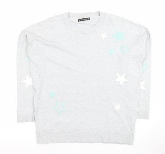 Womens UK Size M Dunnes Grey Pullover Jumper