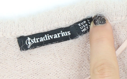 Womens UK Size 12 Stradivarius Beige Pullover Jumper