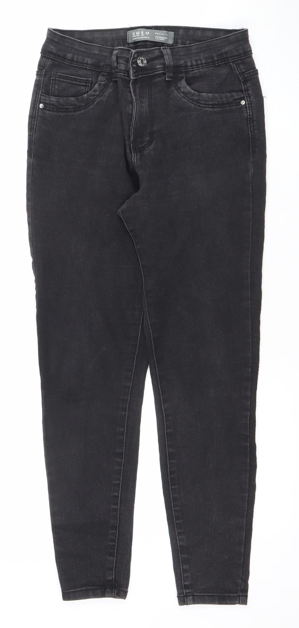 Primark Denim Co Women's Black Skinny Jeans Size 12 Regular