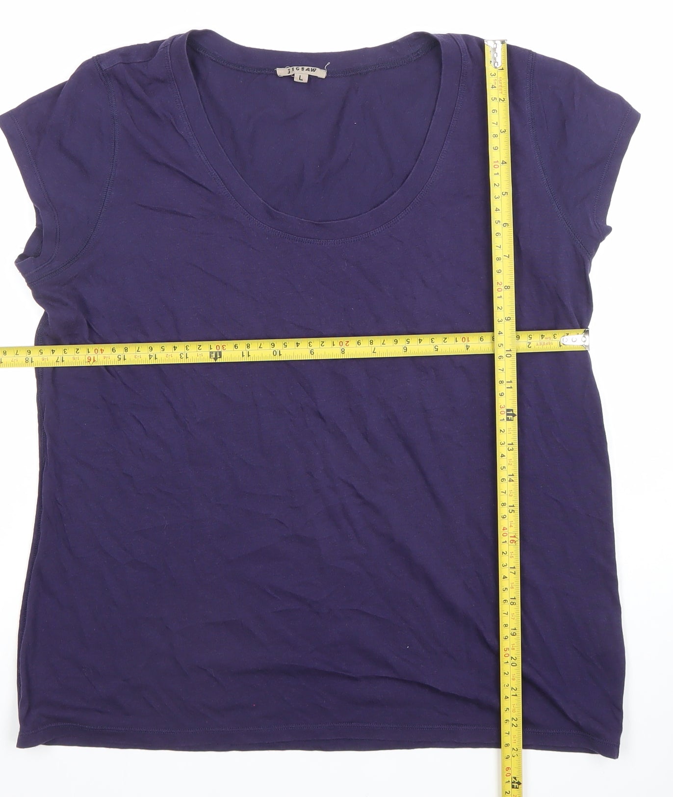 Womens UK Size L J.CREW Blue Basic T-Shirt