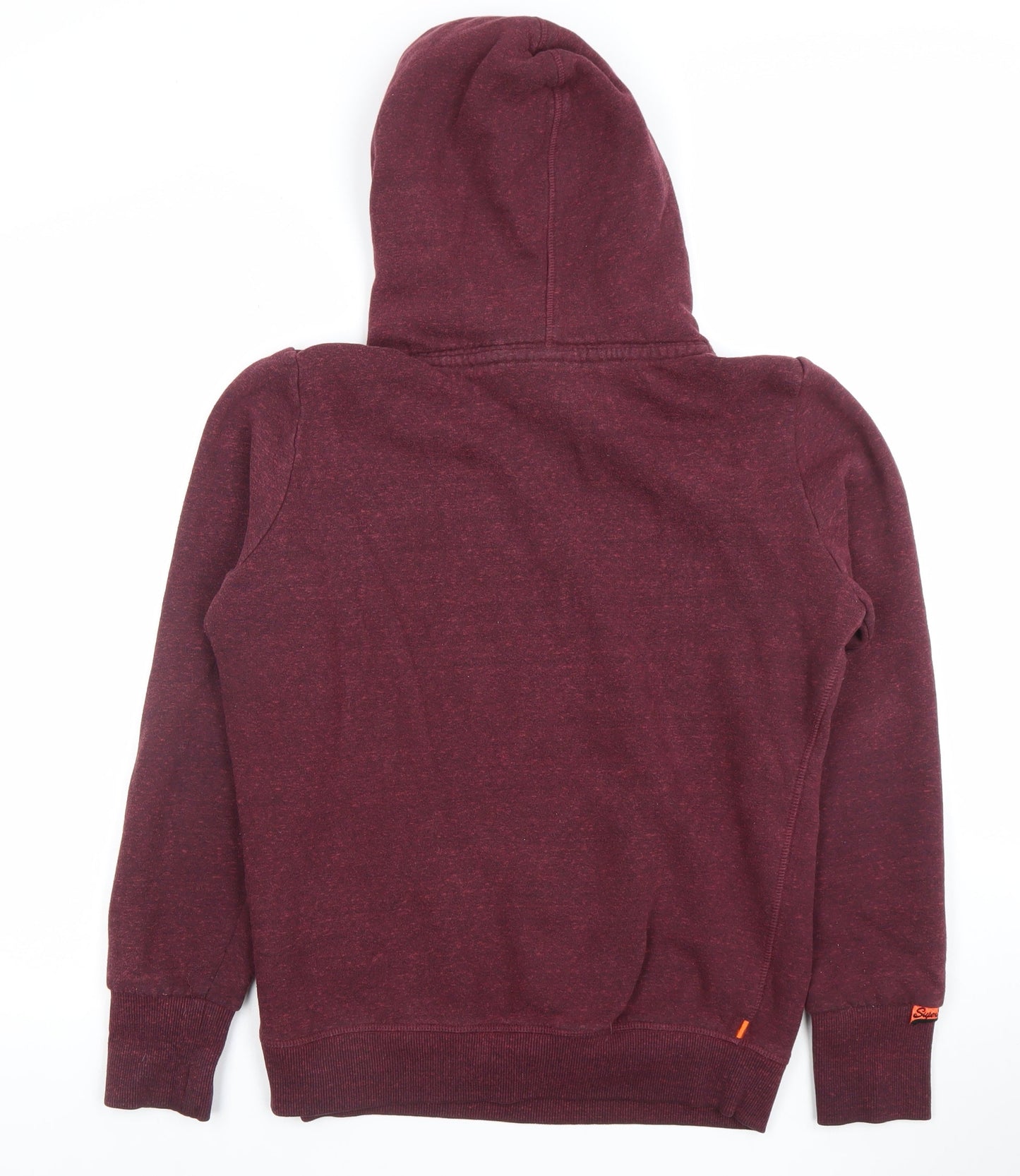 Superdry Men's XL Red Pullover Hoodie Graphic Print Fleece
