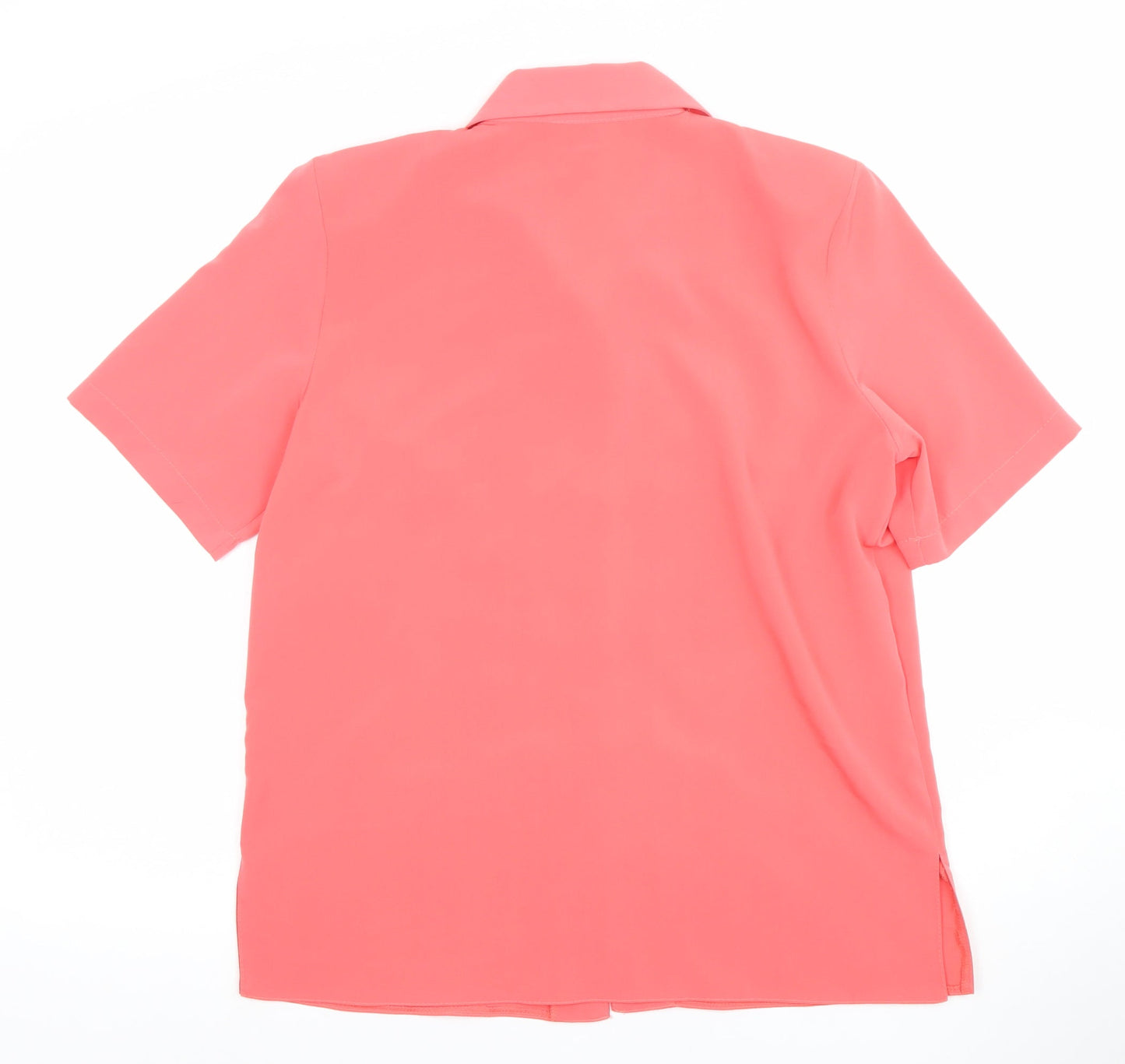 Womens UK Size 10 Evie Arch London Pink Classic Button-Up