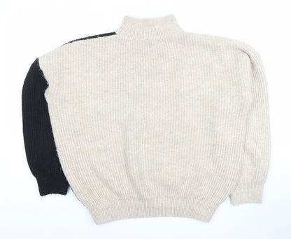 Womens UK Size L New Look Beige Pullover Jumper