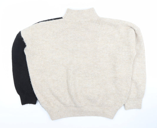 Womens UK Size L New Look Beige Pullover Jumper