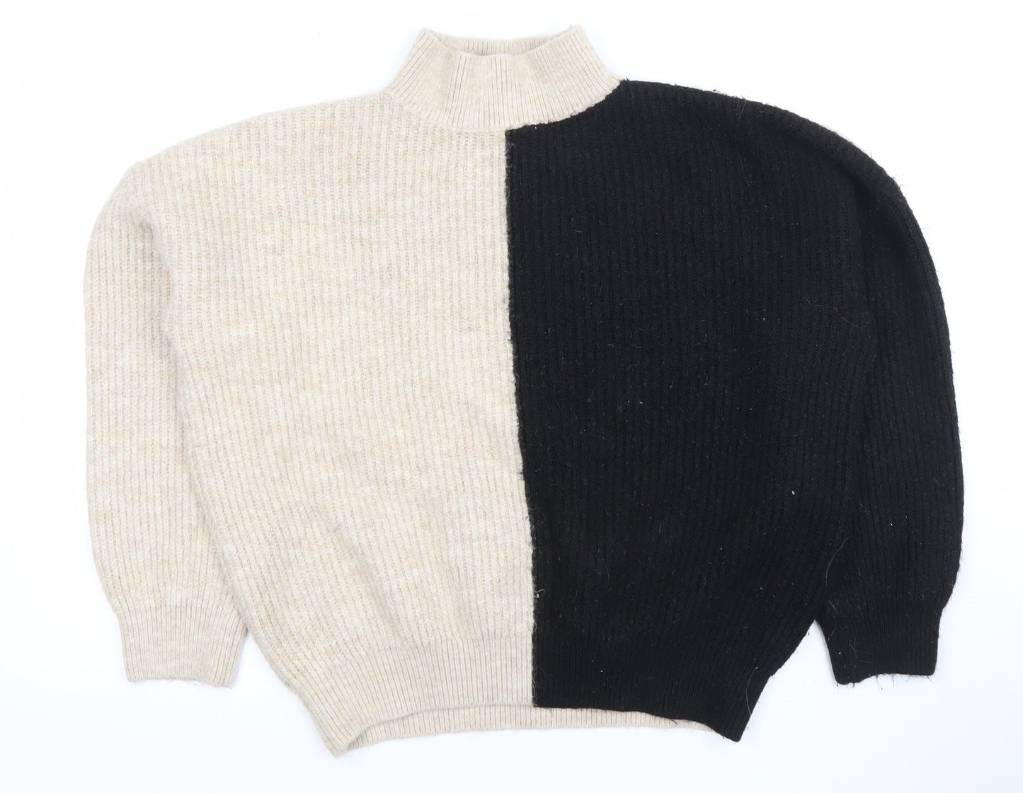 Womens UK Size L New Look Beige Pullover Jumper