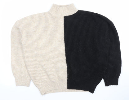 Womens UK Size L New Look Beige Pullover Jumper