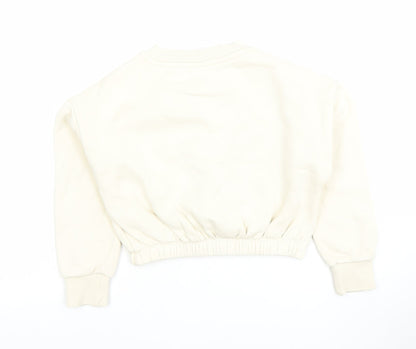 S2N GEN Girls Beige California Graphic Pullover Sweatshirt Size M