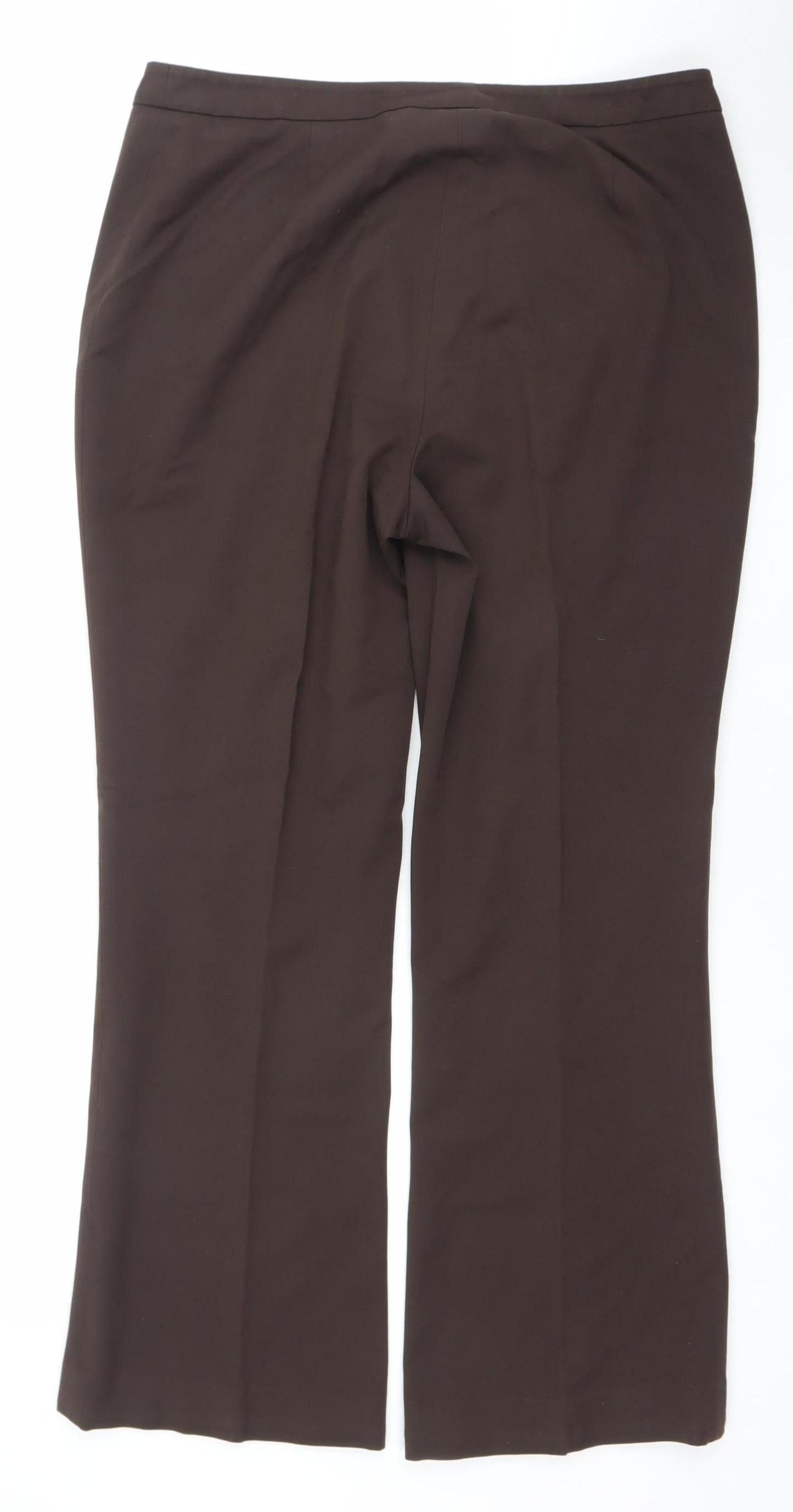 Womens UK Size 12 Jones New York Regular Fit Dress Pants Brown Trousers