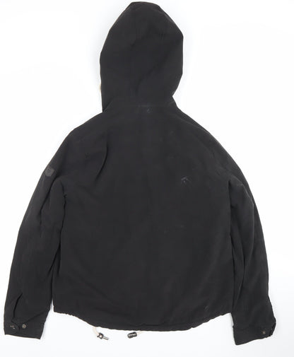 Womens UK Size L Only Black Parka Coat