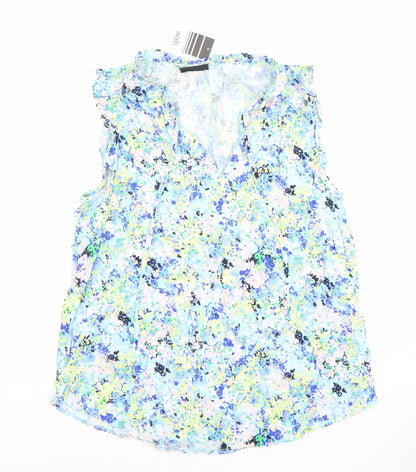 Womens UK Size 12 Wallis Multicoloured Tunic Blouse