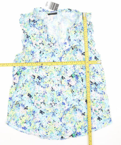 Womens UK Size 12 Wallis Multicoloured Tunic Blouse