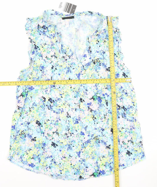 Womens UK Size 12 Wallis Multicoloured Tunic Blouse