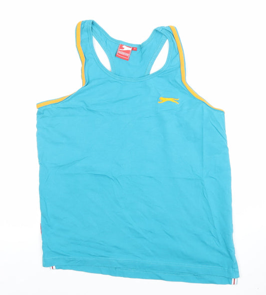 Slazenger Men's Blue Sleeveless Cotton T-Shirt Size S
