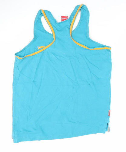 Slazenger Men's Blue Sleeveless Cotton T-Shirt Size S