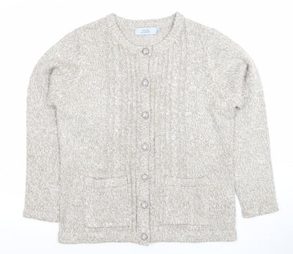 Honor Millburn Women’s Beige Cable-Knit Cardigan Size S
