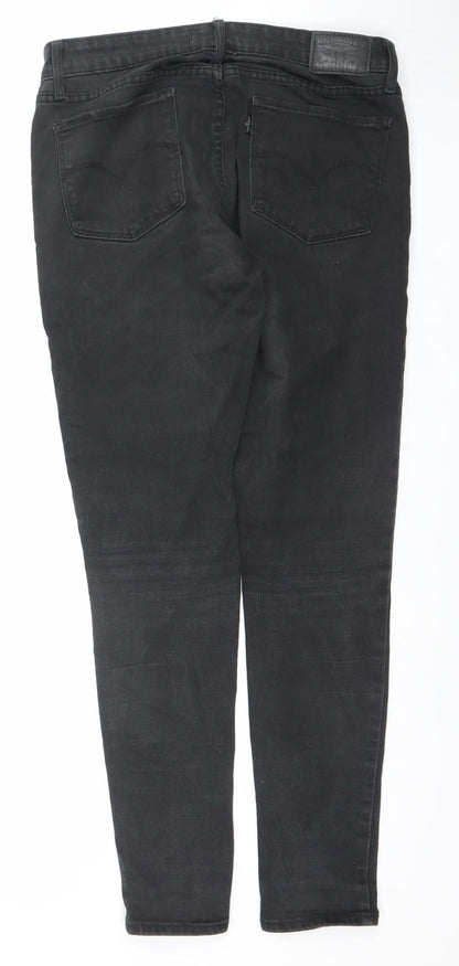 Levi's Women's Black 711 Skinny Jeans Size 29 Mid Rise Stretch Denim
