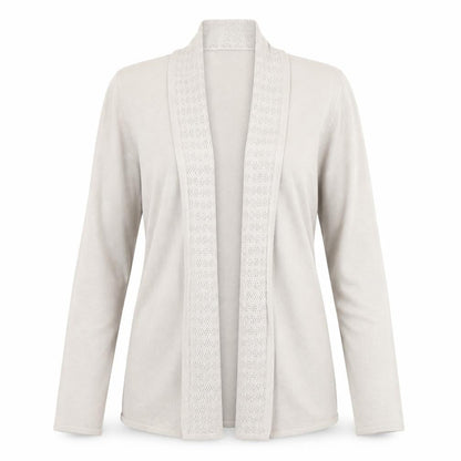 Womens UK Size 10 Eastex Beige Cardigan Jumper