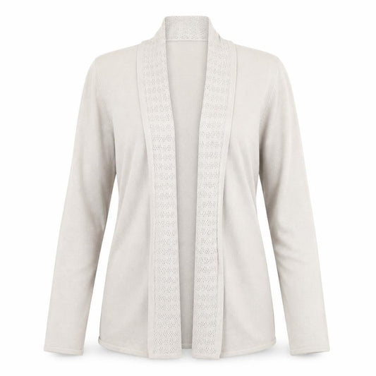 Womens UK Size 10 Eastex Beige Cardigan Jumper