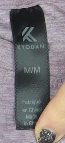 Womens UK Size M Kyodan Purple Basic T-Shirt