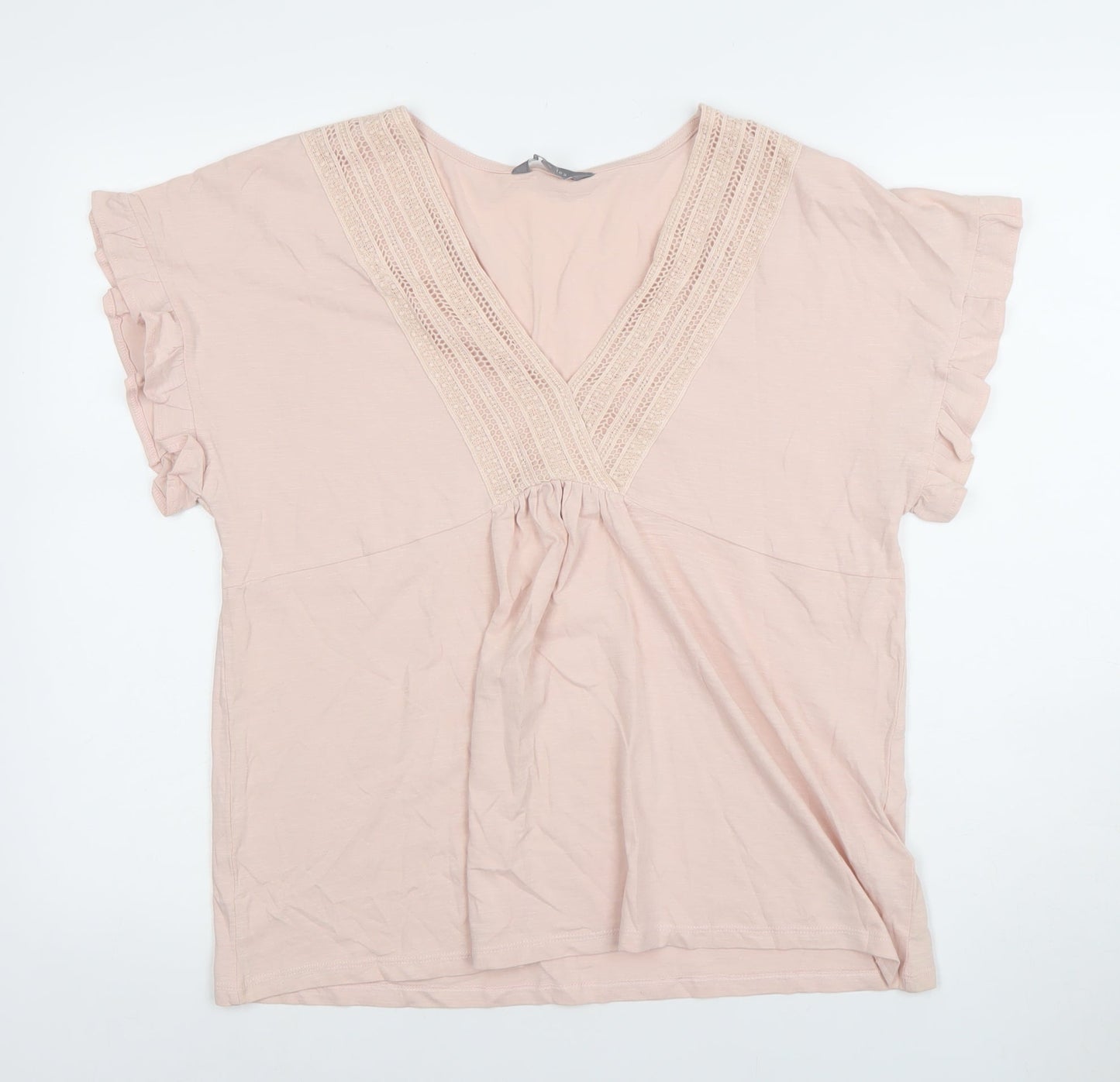 Womens UK Size 12 Principles Pink Tunic Blouse