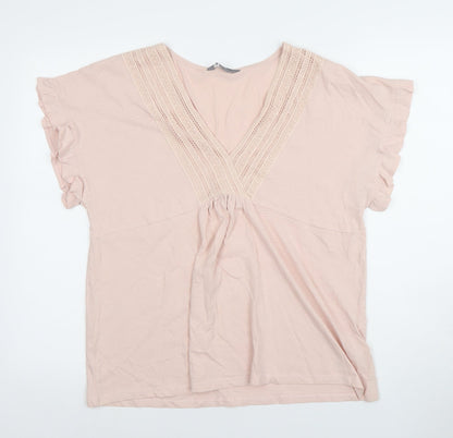 Womens UK Size 12 Principles Pink Tunic Blouse