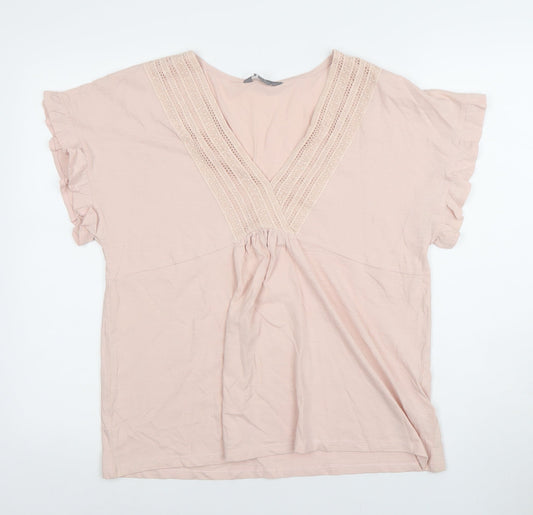 Womens UK Size 12 Principles Pink Tunic Blouse