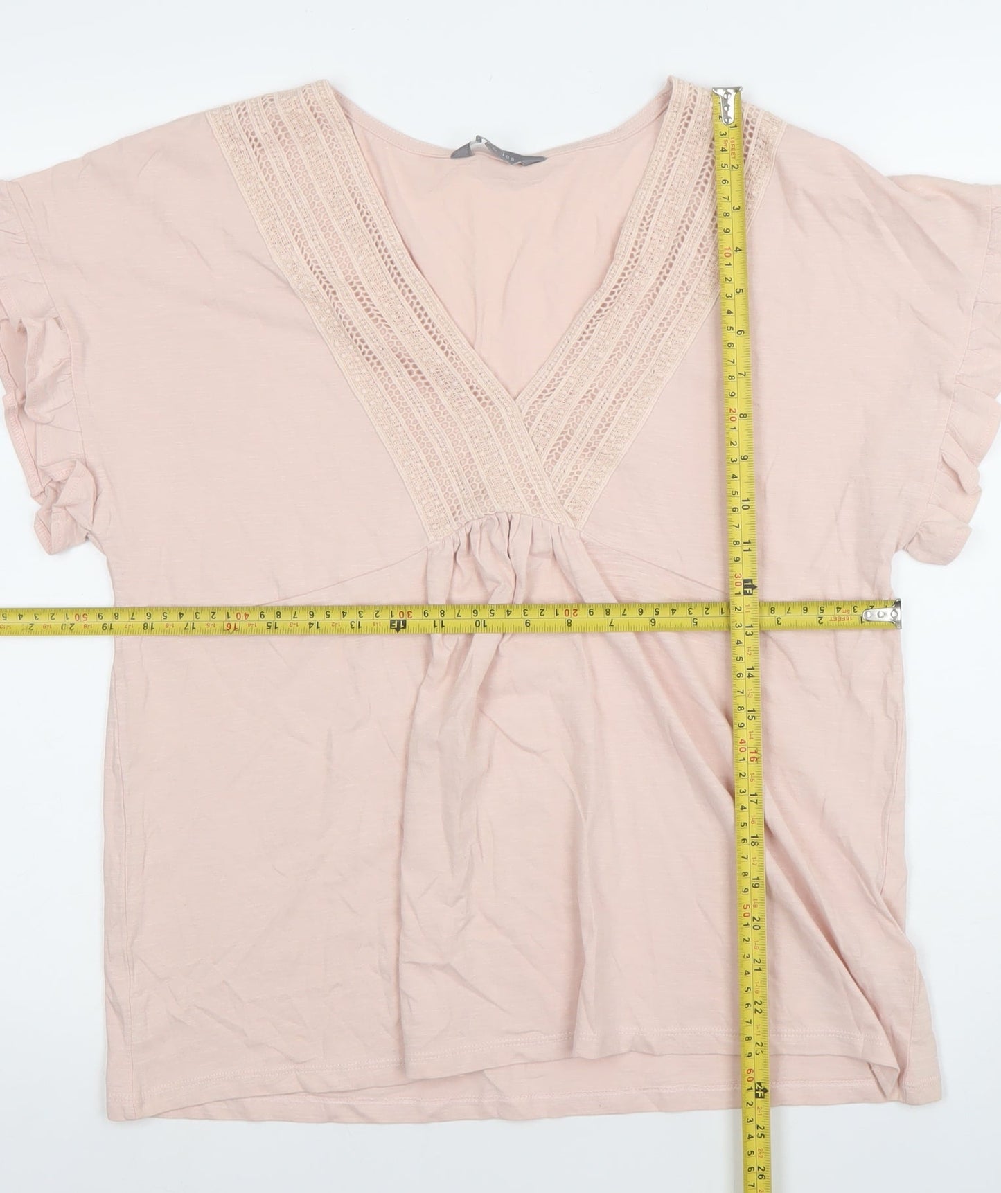 Womens UK Size 12 Principles Pink Tunic Blouse