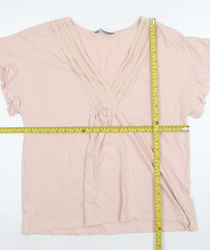 Womens UK Size 12 Principles Pink Tunic Blouse