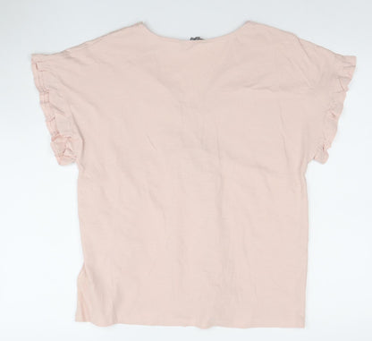 Womens UK Size 12 Principles Pink Tunic Blouse