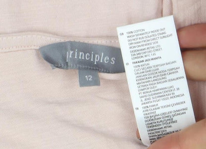 Womens UK Size 12 Principles Pink Tunic Blouse