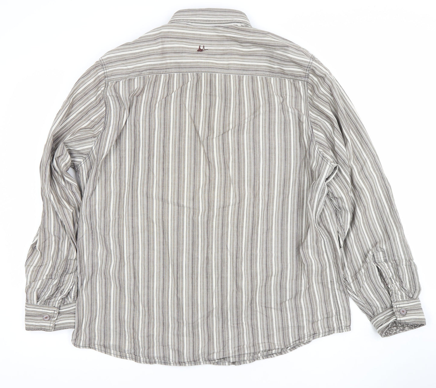 Womens UK Size L Mantaray Grey Classic Button-Up
