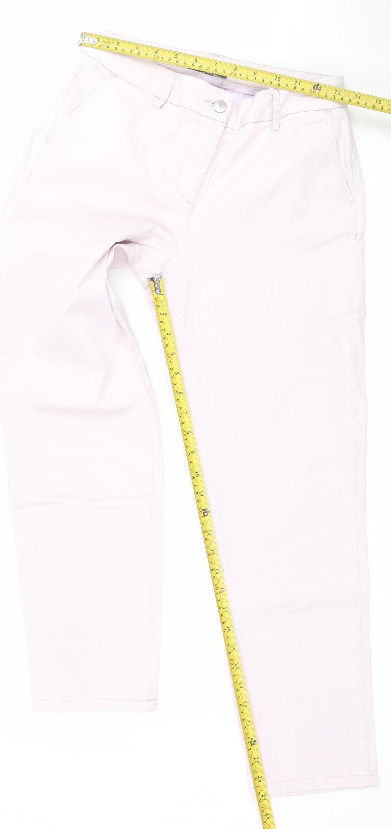 Laura Ashley Women Pink Size 10 Straight Fit Stretch Jeans