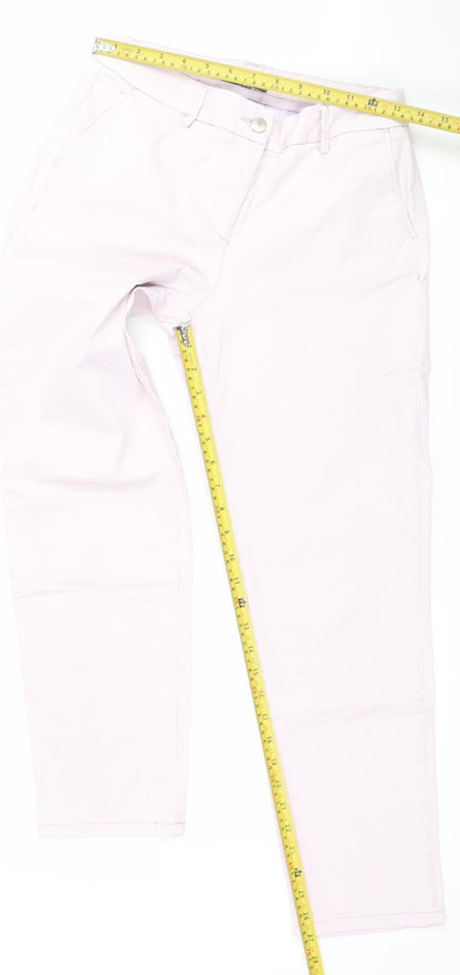 Laura Ashley Women Pink Size 10 Straight Fit Stretch Jeans