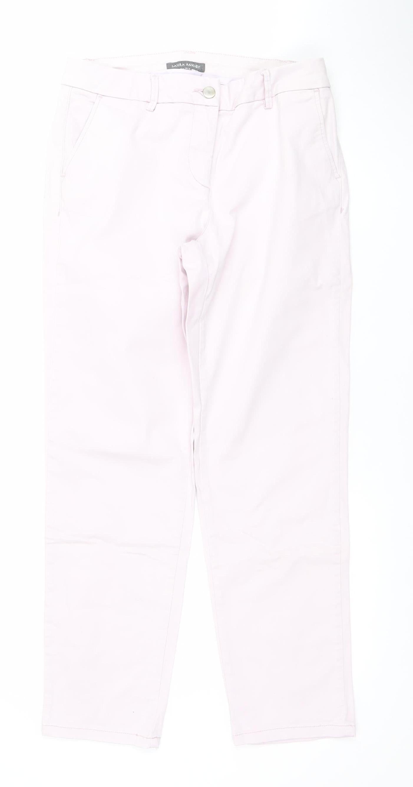 Laura Ashley Women Pink Size 10 Straight Fit Stretch Jeans