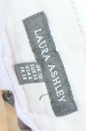 Laura Ashley Women Pink Size 10 Straight Fit Stretch Jeans