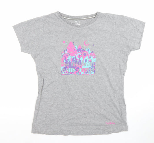 Dare 2b Womens Grey Short Sleeve Cotton Blend T-Shirt Size 14