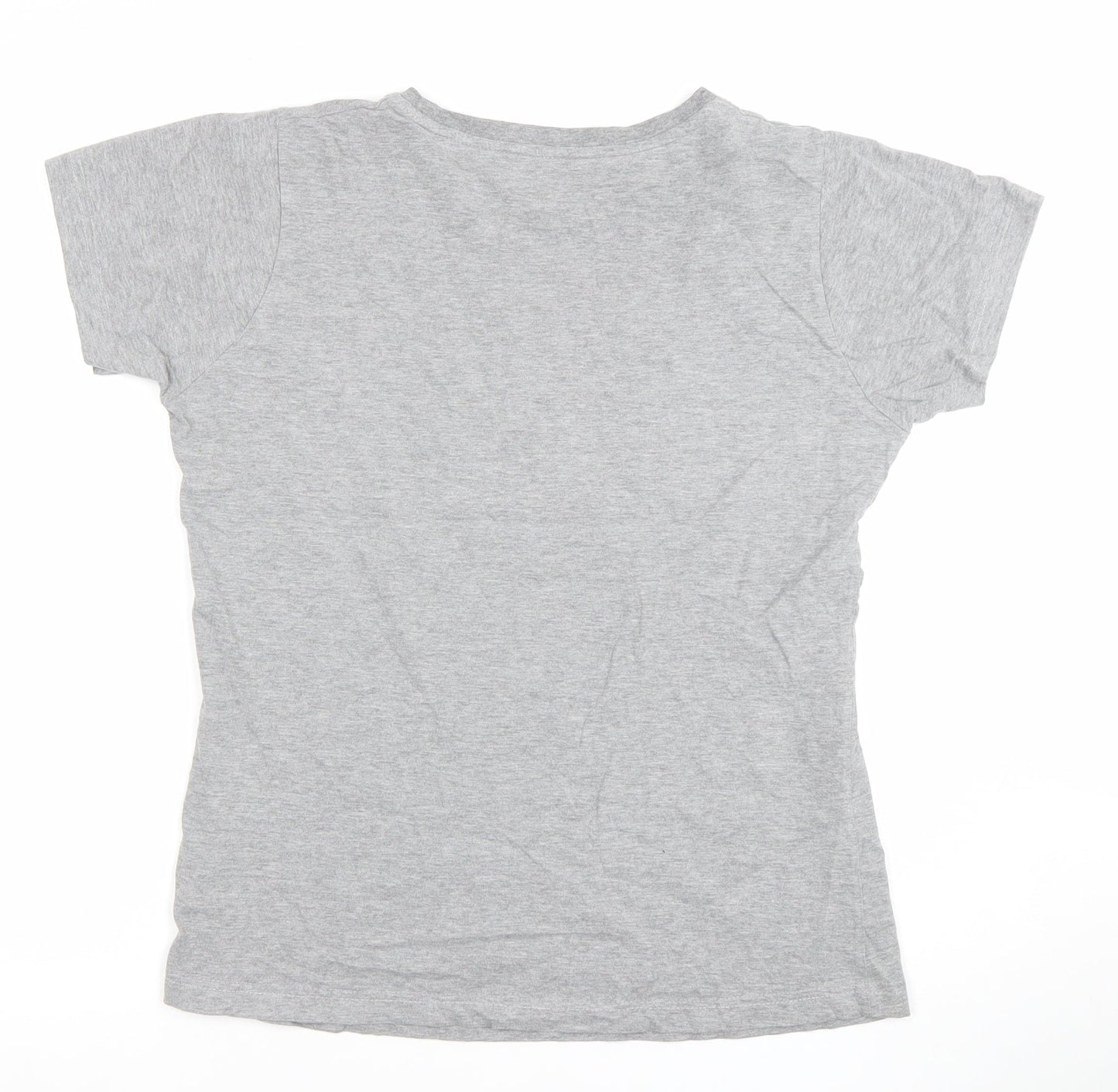 Dare 2b Womens Grey Short Sleeve Cotton Blend T-Shirt Size 14