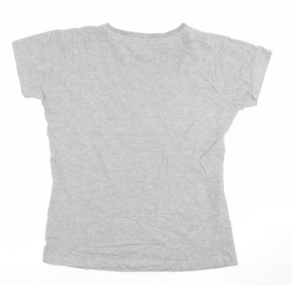 Dare 2b Womens Grey Short Sleeve Cotton Blend T-Shirt Size 14