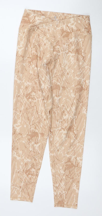 Womens UK Size M Kyodan Slim Fit Leggings Beige Leggings