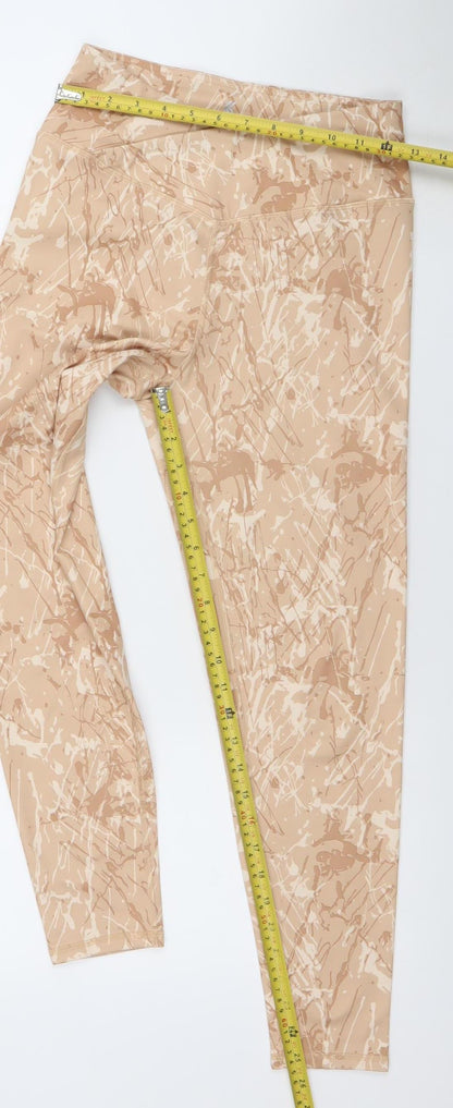 Womens UK Size M Kyodan Slim Fit Leggings Beige Leggings