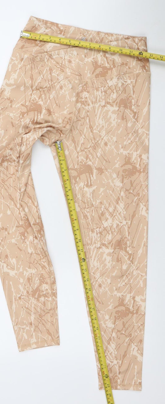 Womens UK Size M Kyodan Slim Fit Leggings Beige Leggings