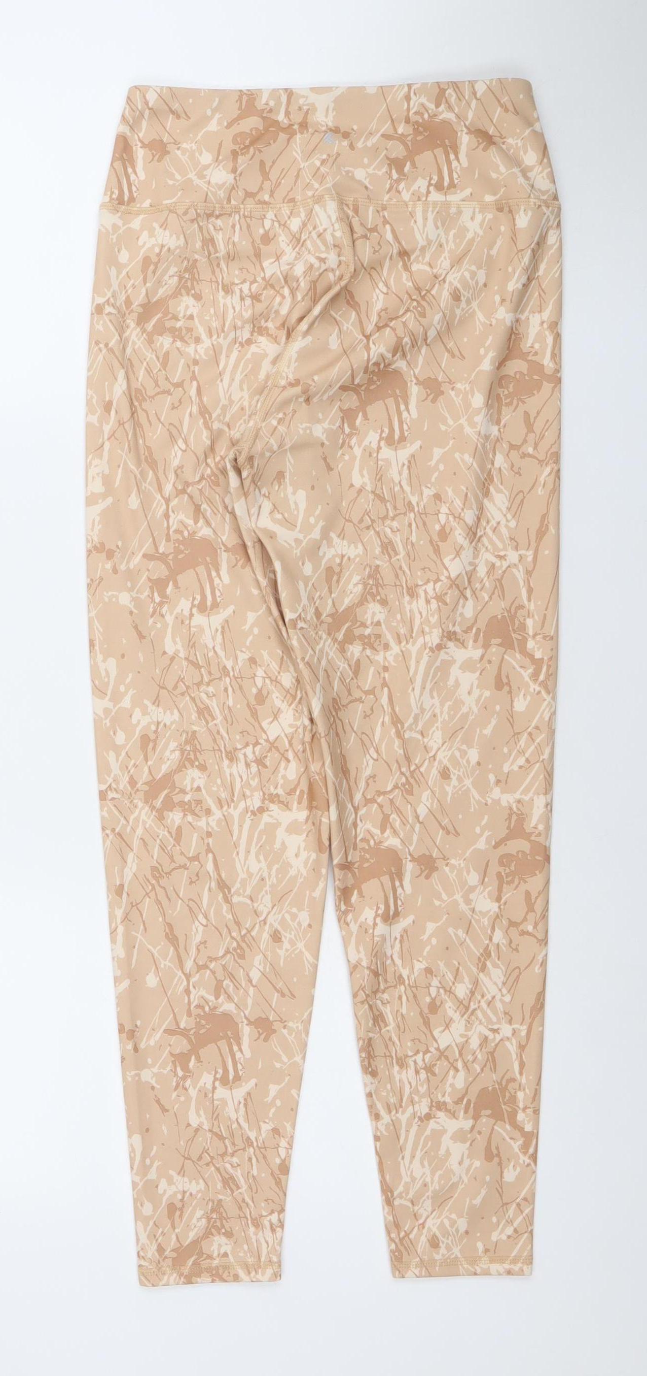 Womens UK Size M Kyodan Slim Fit Leggings Beige Leggings