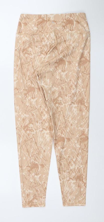 Womens UK Size M Kyodan Slim Fit Leggings Beige Leggings
